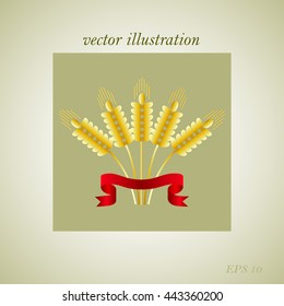wheat, icon,