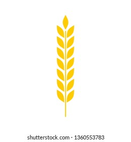 Wheat icon. Agriculture sign. Vector illustration.