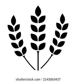 Wheat icon. Agriculture wheat symbol. Vector Illustration
