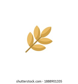Wheat icon. Bakery icon. Simple, flat, color.