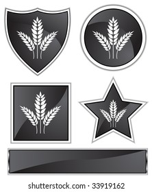 wheat icon black