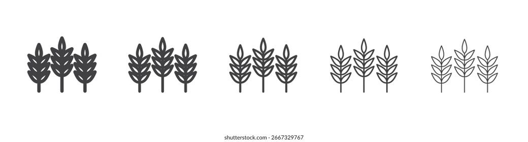 Design, Logo, App, UI, Weizen-Icon. Vektorgrafik, EPS