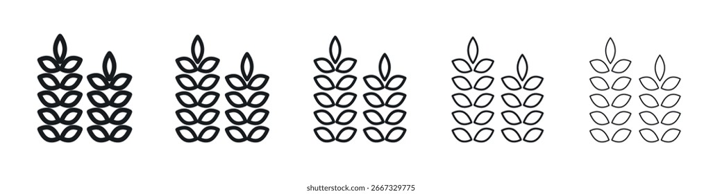 Wheat icon design, logo, app, UI. Vector illustration, EPS