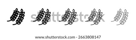 Wheat icon design, logo, app, UI. Vector illustration, EPS