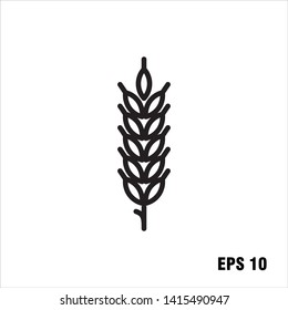 wheat icon design logo template
