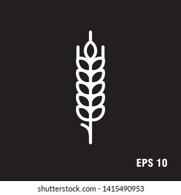 wheat icon design logo template
