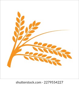 WHEAT icon design template vector