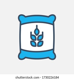 wheat icon designed in a flat style