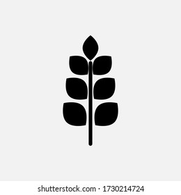 wheat icon designed in a solid style