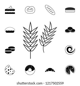 Wheat icon. Detailed set of Bakery. Premium graphic design. One of the collection icons for websites, web design, mobile app on white background