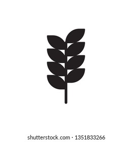 wheat icon flat glyph icon outline
