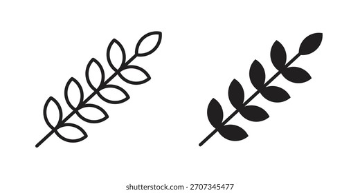 Icono de trigo. Colección de estilo plano y de carrera. símbolo simple