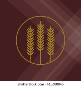 Wheat icon. grain design. Agriculture concept