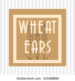 Wheat icon. grain design. Agriculture concept