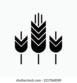 Wheat Icon. Grain, Food Ingredients Symbol.