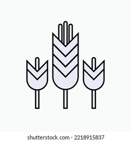 Wheat Icon. Grain, Food Ingredients Symbol.