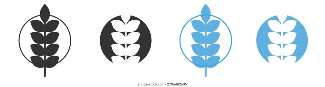 Wheat icon. Graphic icon design template