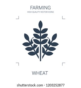 wheat icon. high quality filled wheat icon on white background. from farming collection flat trendy vector wheat symbol. use for web and mobile