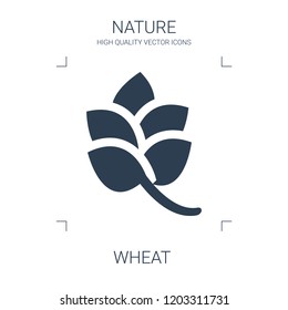 wheat icon. high quality filled wheat icon on white background. from nature collection flat trendy vector wheat symbol. use for web and mobile