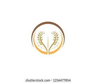 Wheat icon illustration