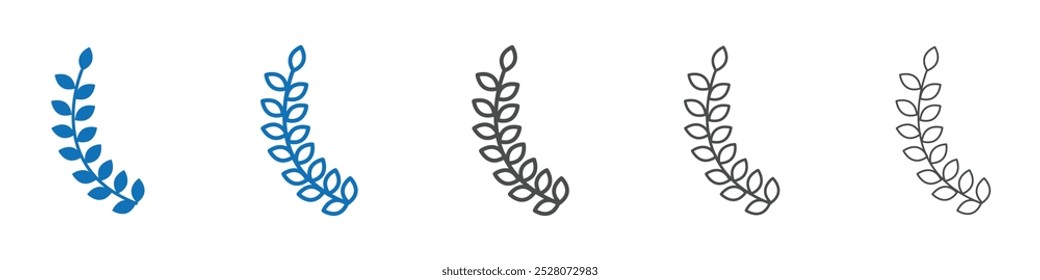 Wheat icon Isolated flat vector in outline