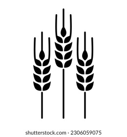 Wheat icon isolated, food and agriculture concept