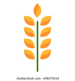 wheat icon isolated on the white background. vector illustration