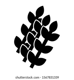 wheat icon isolated sign symbol vector illustration - high quality black style vector icons
