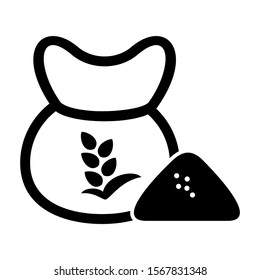 wheat icon isolated sign symbol vector illustration - high quality black style vector icons
