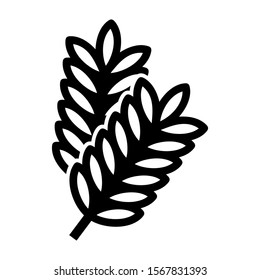 wheat icon isolated sign symbol vector illustration - high quality black style vector icons
