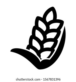 wheat icon isolated sign symbol vector illustration - high quality black style vector icons
