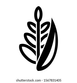 wheat icon isolated sign symbol vector illustration - high quality black style vector icons
