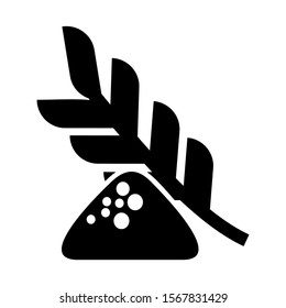wheat icon isolated sign symbol vector illustration - high quality black style vector icons
