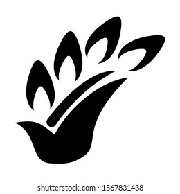 wheat icon isolated sign symbol vector illustration - high quality black style vector icons
