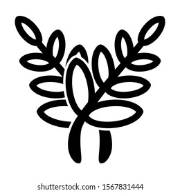 wheat icon isolated sign symbol vector illustration - high quality black style vector icons

