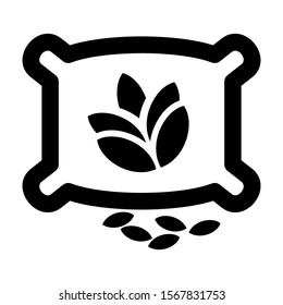 wheat icon isolated sign symbol vector illustration - high quality black style vector icons
