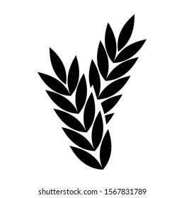 wheat icon isolated sign symbol vector illustration - high quality black style vector icons
