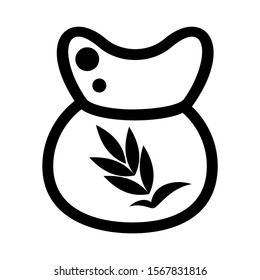 wheat icon isolated sign symbol vector illustration - high quality black style vector icons
