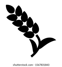 wheat icon isolated sign symbol vector illustration - high quality black style vector icons
