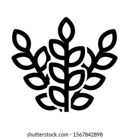 wheat icon isolated sign symbol vector illustration - high quality black style vector icons
