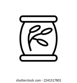 wheat icon with isolated vector and transparent background 
