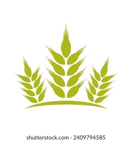 Ilustración de diseño del logotipo del icono de trigo