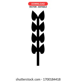 wheat icon or logo isolated sign symbol vector illustration - high quality black style vector icons
