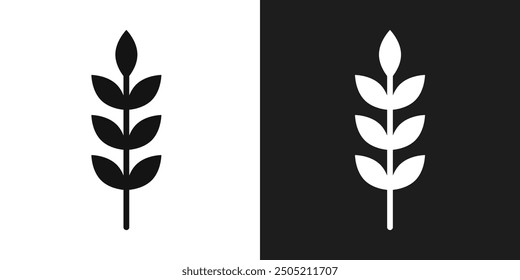 Wheat icon logo set vector