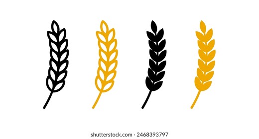 Wheat icon. for mobile concept and web design. vector illustration