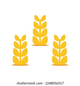 wheat icon on a white background, vector illustration