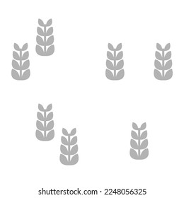 wheat icon on a white background, vector illustration