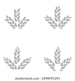 wheat icon on a white background, vector illustration