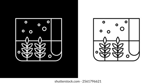 Wheat icon. Plant. Plantation. Garden. Agriculture. Farmer. Black icon. Silhouette