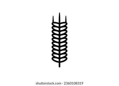 Wheat Icon. Icon related to Farming And Farm. Suitable for web site design, app, user interfaces. Line icon style. Simple vector design editable